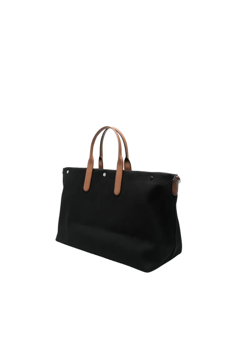 ( PREORDER ) Michael Kors Brooklyn Tote Bag Oversized Cotton Canvas In Black 33S4LBNT4C