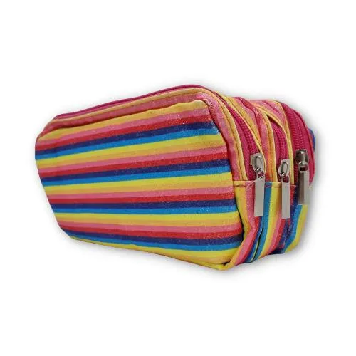 ■ Schoolbooks.ie - Triple Pencil Case - Rainbow 1