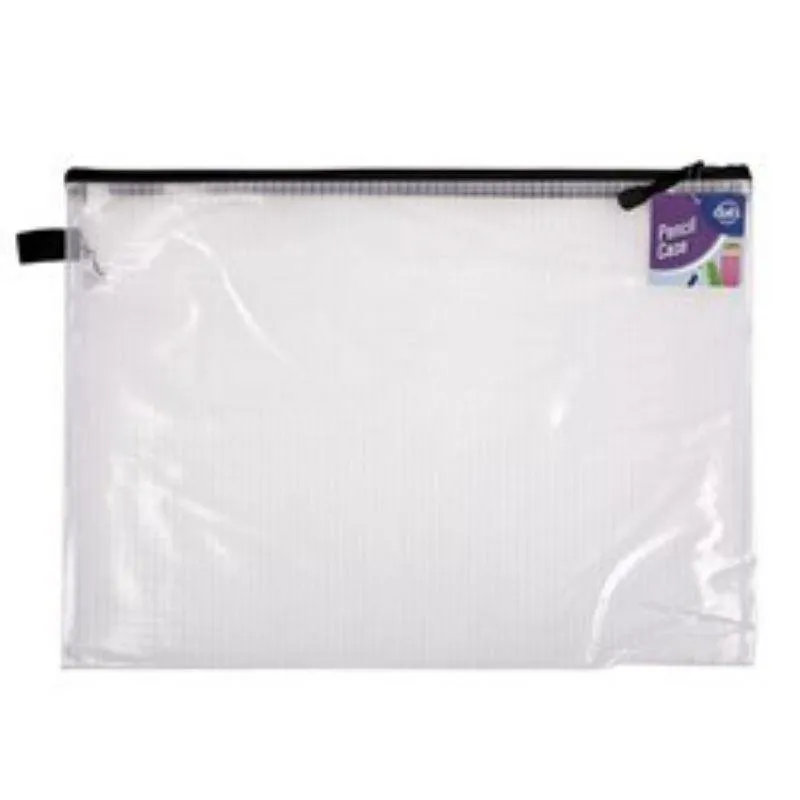 1 Zip Clear Mesh Pencil Case - 440mm x 325mm