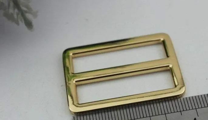 10pcs Strap Slider Bag Hardware Rectangle Double Loop Metal Buckle Adjuster Gold Silver Gunmetal Bronze Purse Handbag Making Bulk 40x37mm