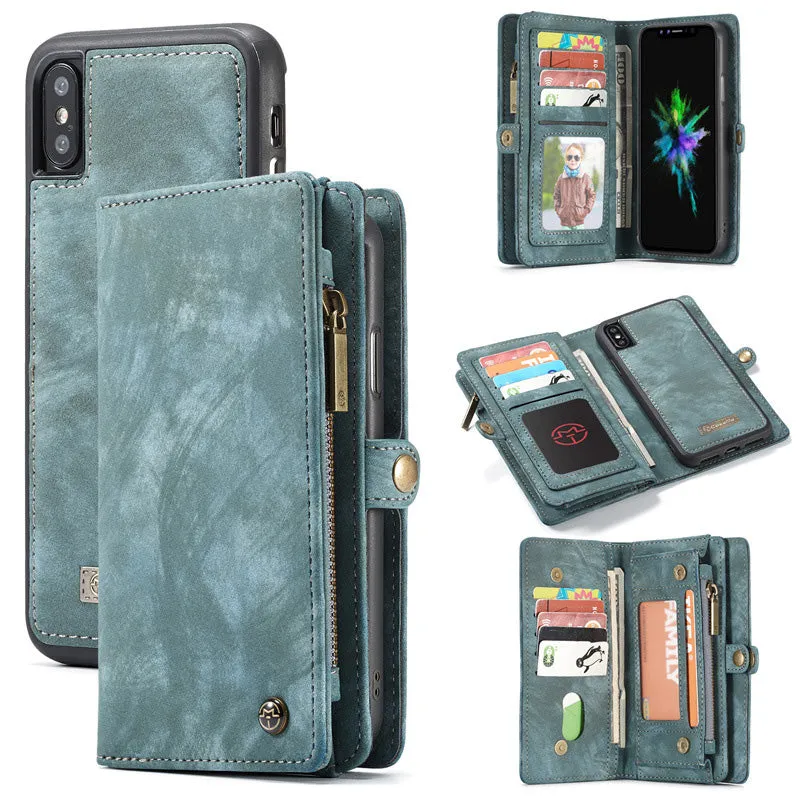 2 in 1 Magnetic Wallet Detachable Case for Phone