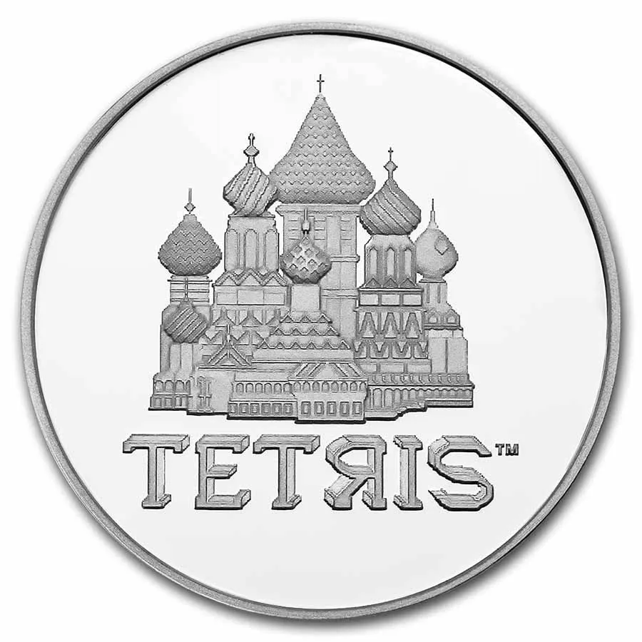 2021 Niue $2 Tetris™ St. Basil's Cathedral 1oz Fine Silver