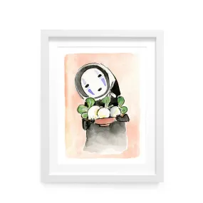 ACNH Daisy Mae No Face Limited Edition Art Print