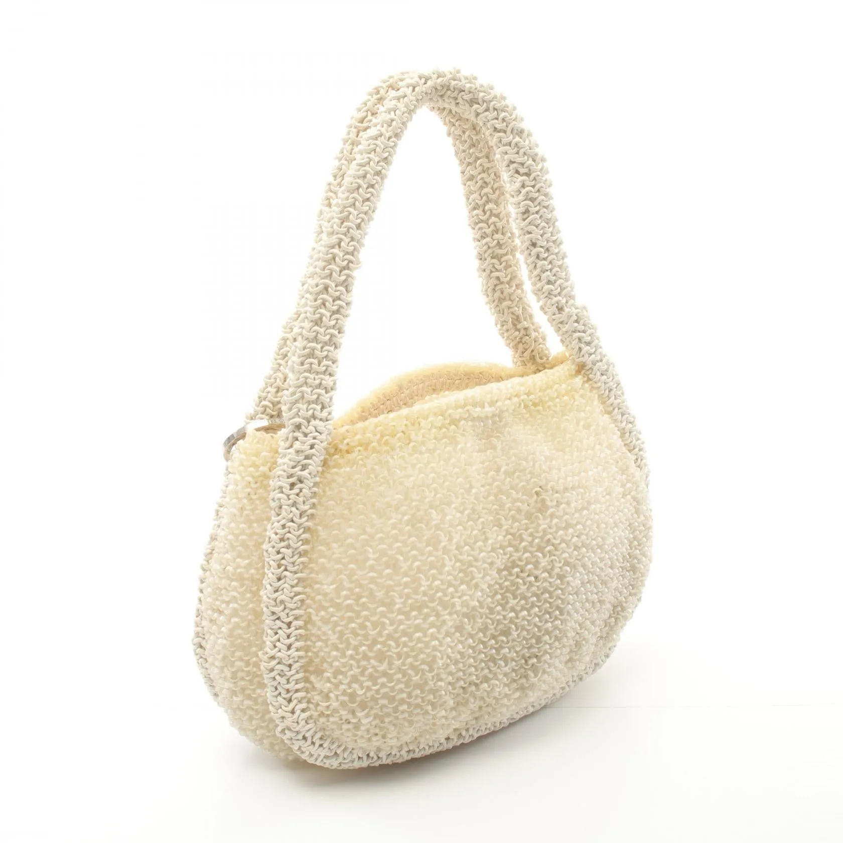 ANTEPRIMA Wire Handbag PVC Coated Canvas Ivory