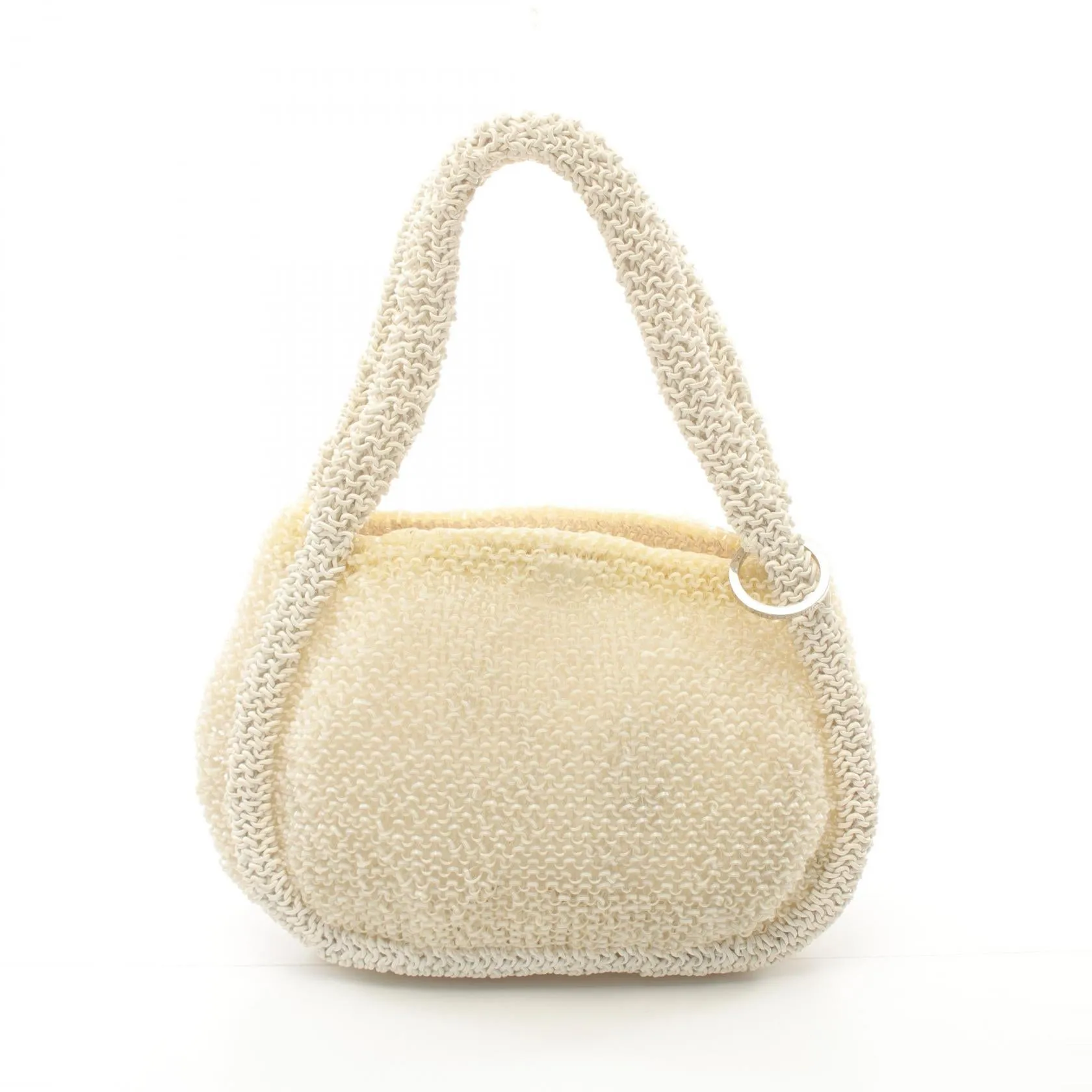 ANTEPRIMA Wire Handbag PVC Coated Canvas Ivory