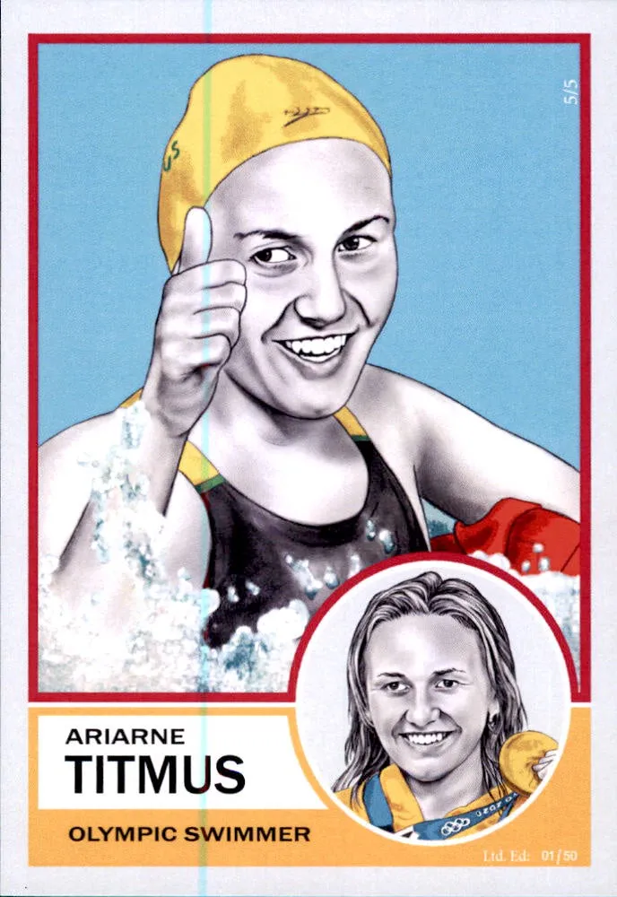 Ariarne Titmus, Aussie Icons & Legends by Noel.