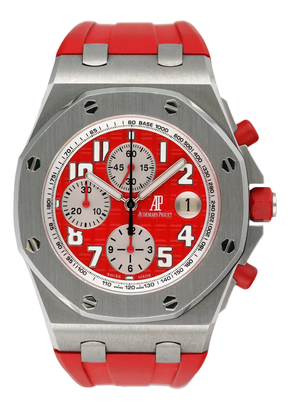 Audemars Piguet Royal Oak Offshore Rhone-Fusterie 26108ST Mens Watch Box Papers