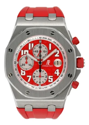 Audemars Piguet Royal Oak Offshore Rhone-Fusterie 26108ST Mens Watch Box Papers