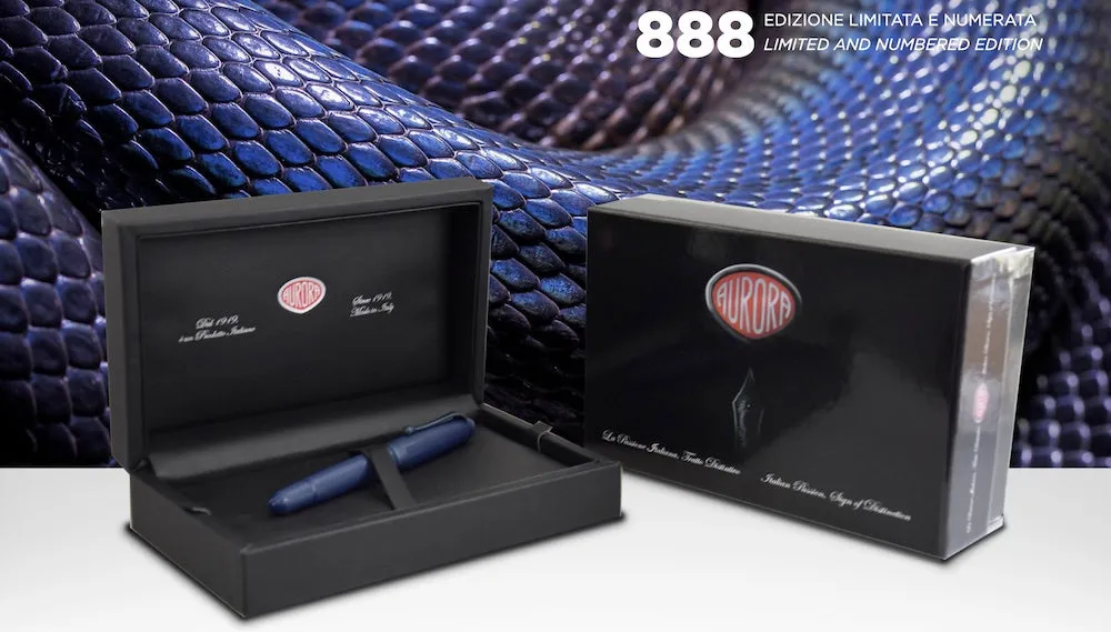 Aurora 88 Blue Mamba Limited Edition Fountain Pen