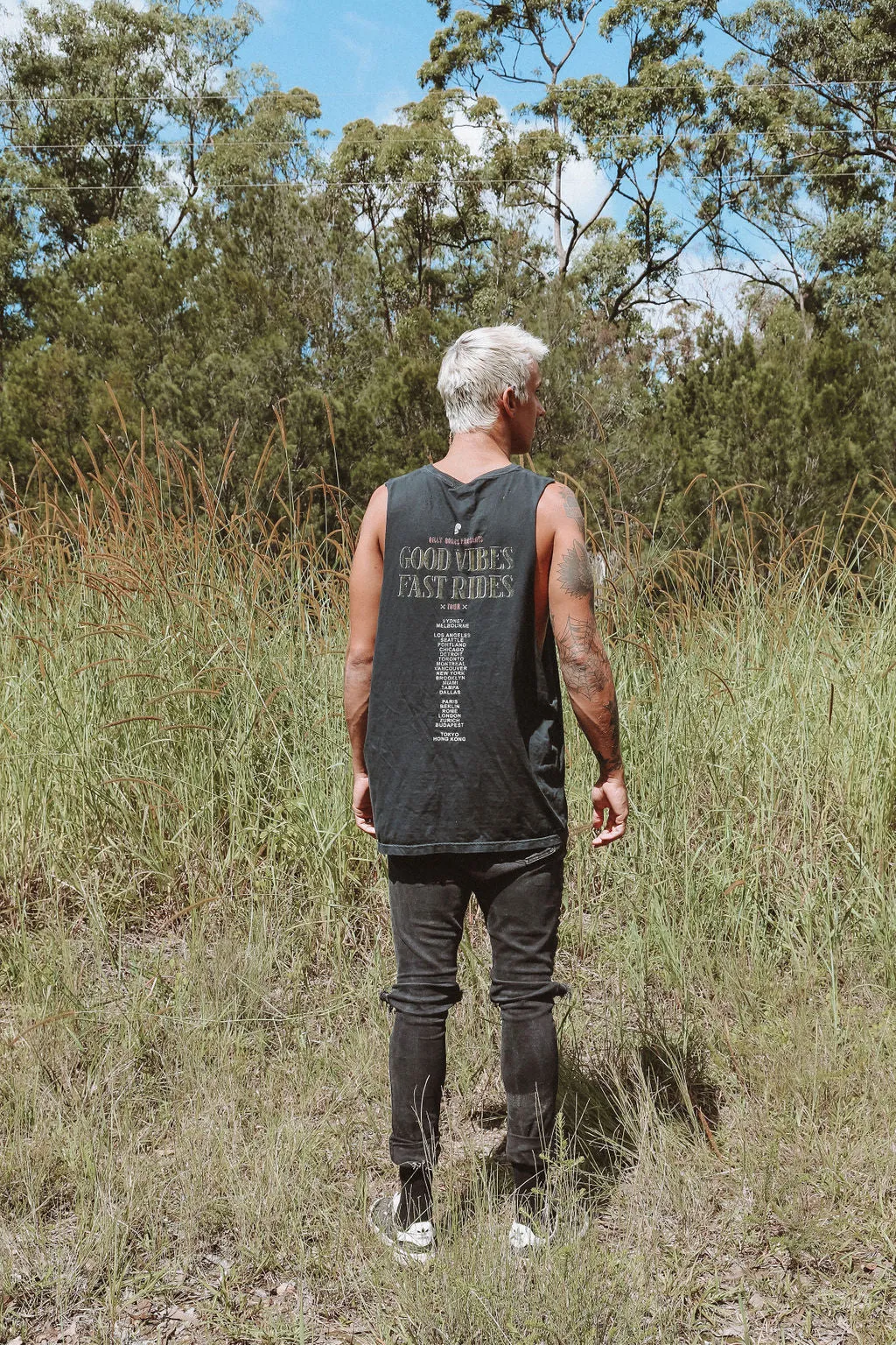 Back From The Dead Tour Tank - Distressed Black