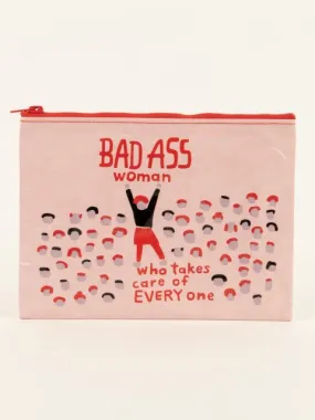 Bad Ass Woman Zipper Pouch