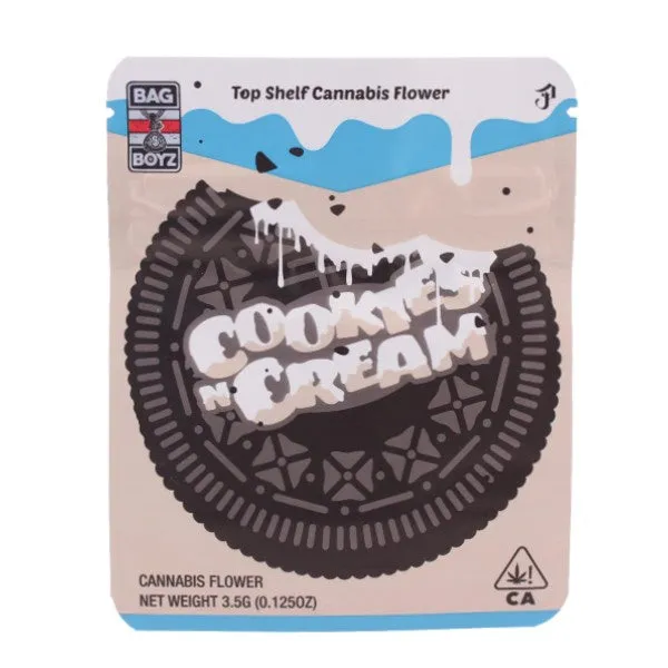 Bag Boyz - Cookies N Cream - Mylar Bags - 10cm x 12.8cm - (Pack of 50)