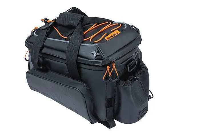 Basil Miles 9-36L Tarpaulin Trunkbag XL Pro - Black / Orange