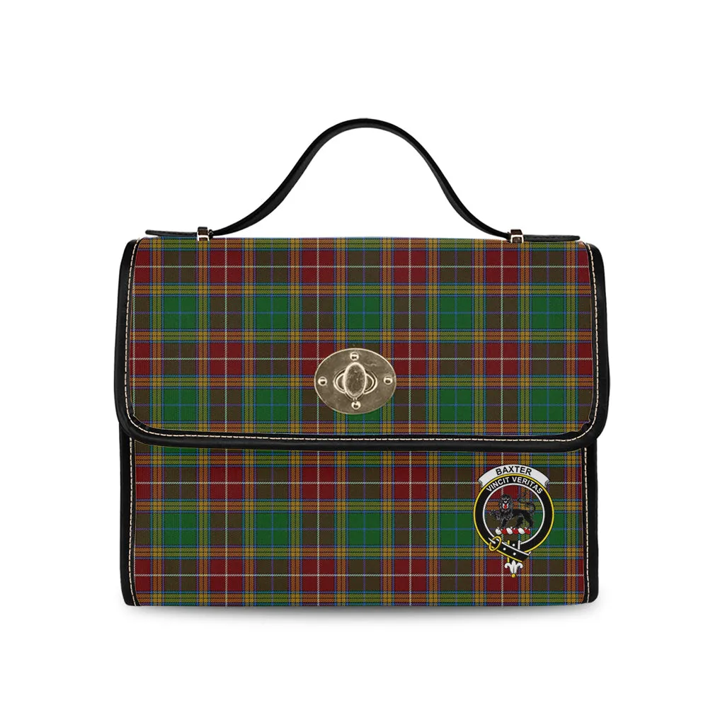 Baxter Tartan Waterproof Canvas Bag with Family Crest