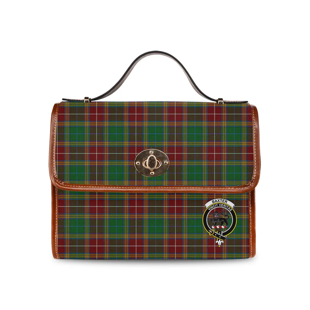 Baxter Tartan Waterproof Canvas Bag with Family Crest