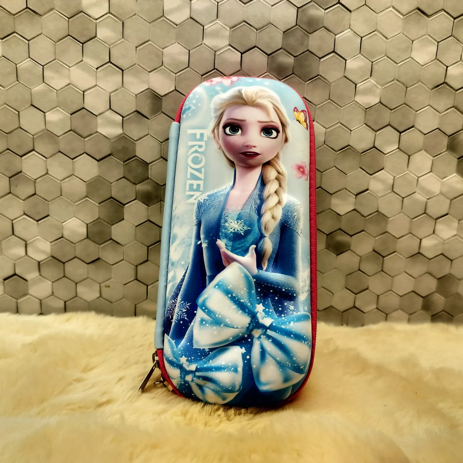 Beautiful 3D Embossed Print Pencil Case For Cute Girls