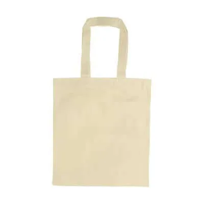 Beige Canvas Tote Bag