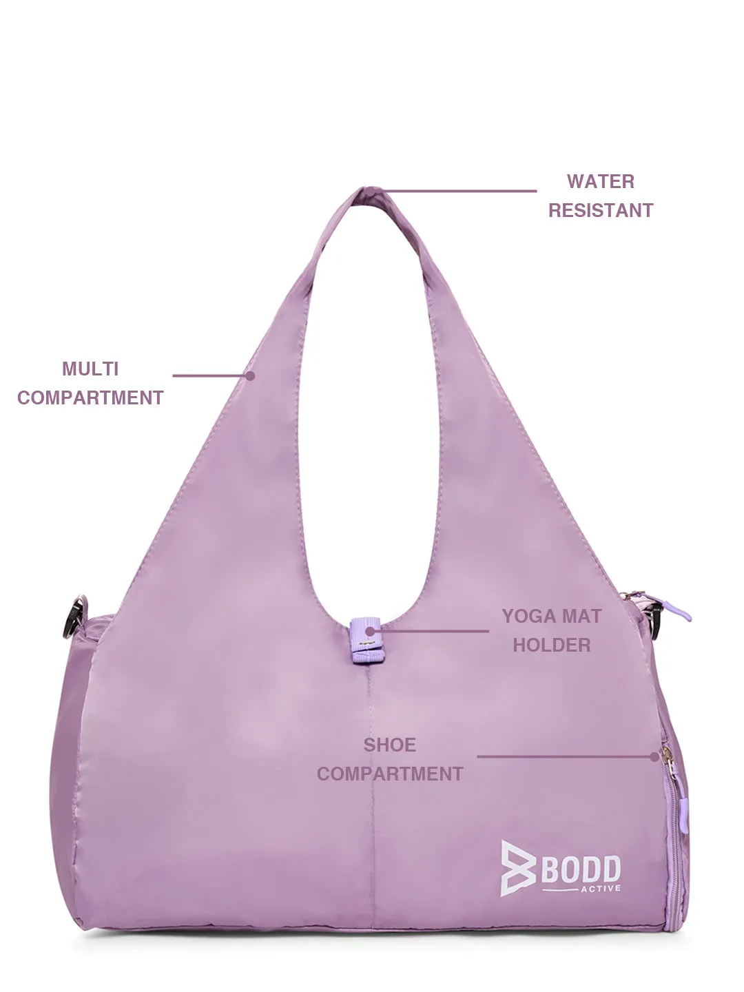 Believe The Hype' Lavender Duffle Bag