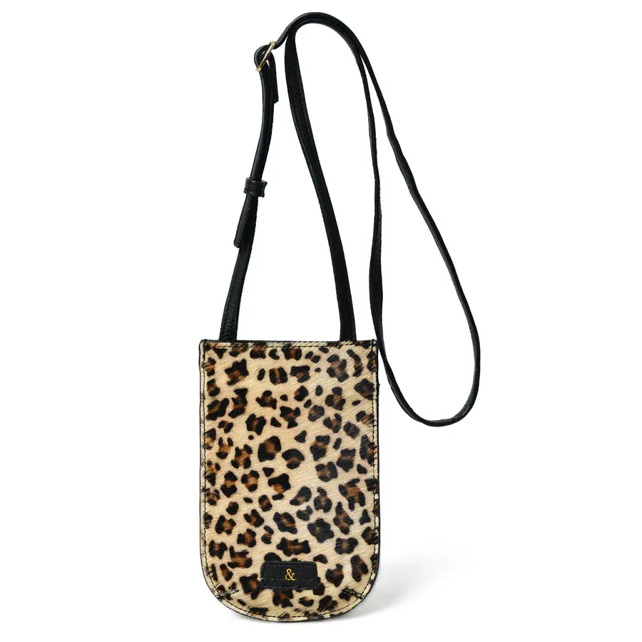 Bell & Fox Kala Mobile Phone Crossbody Bag-Leopard Pony