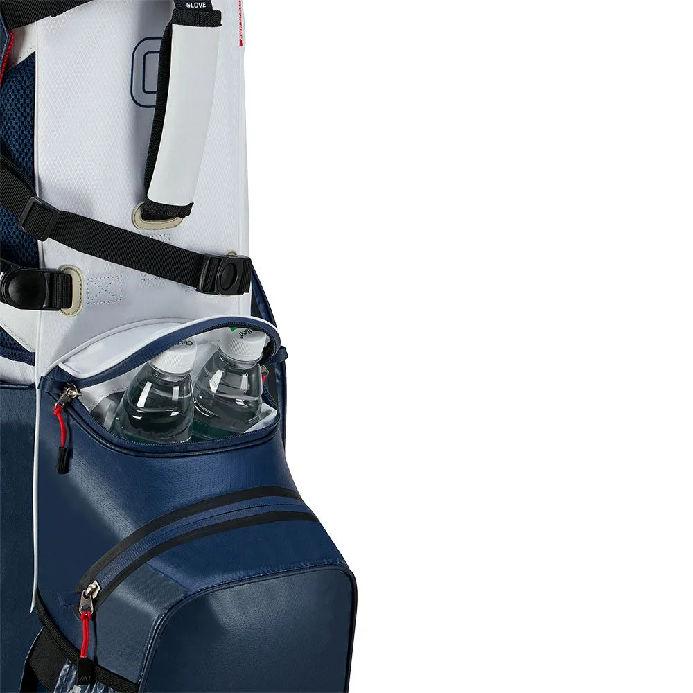 Big Max Aqua Hybrid 4 Waterproof Stand Bag - Navy/White/Red