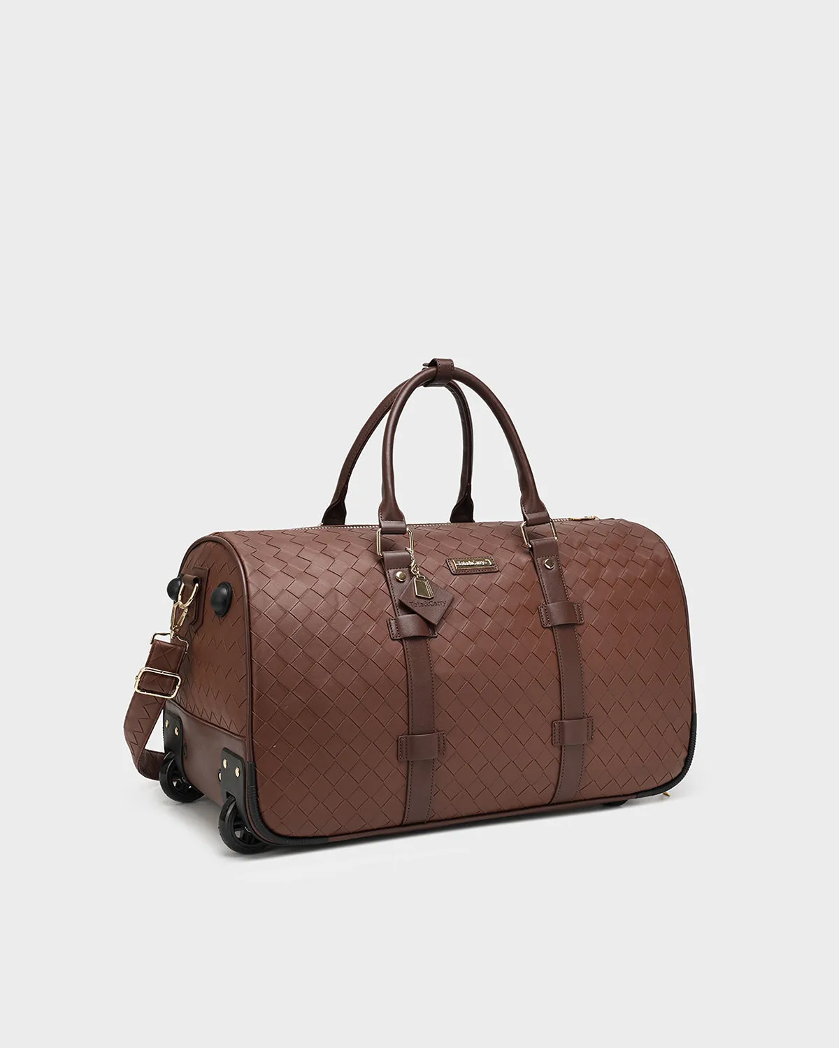 Bodega Rolling Duffle Bag in Brown