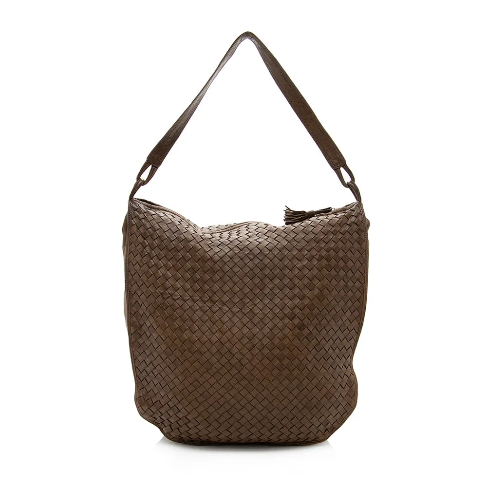 Bottega Veneta Vintage Intrecciato Nappa Crossbody Bag - FINAL SALE (SHF-17600)