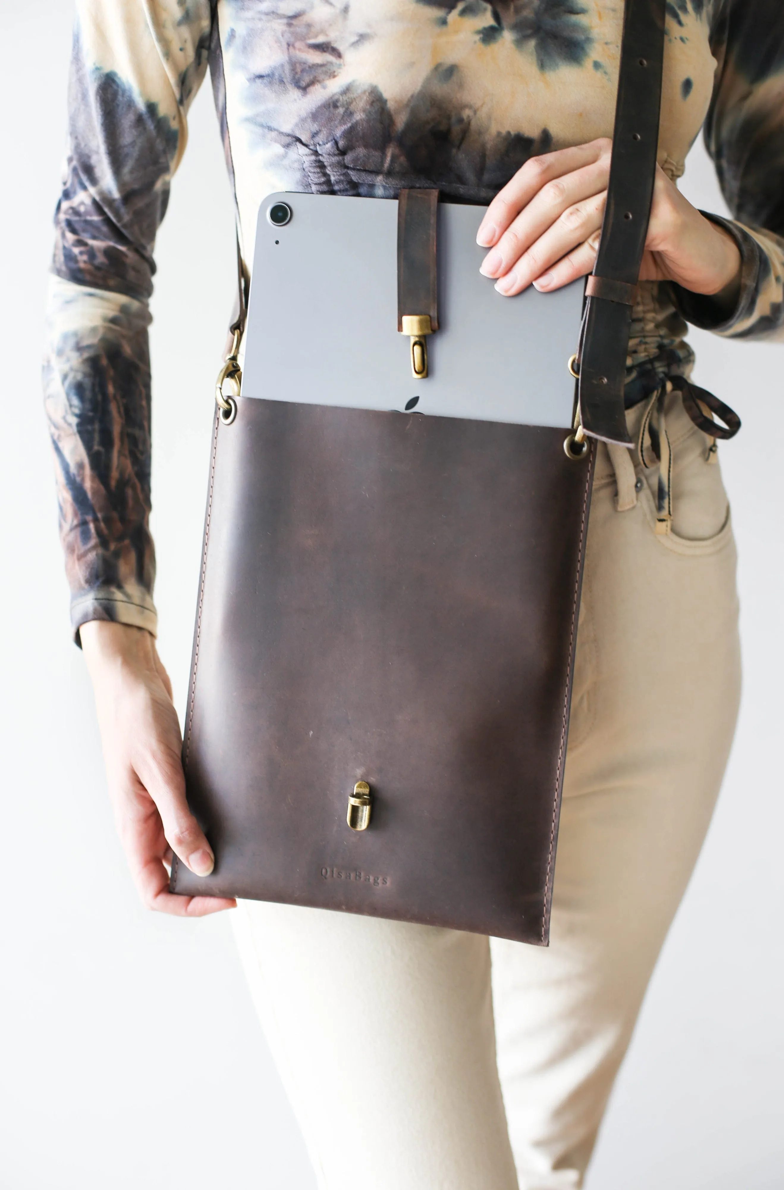 Brown Leather Case for iPad