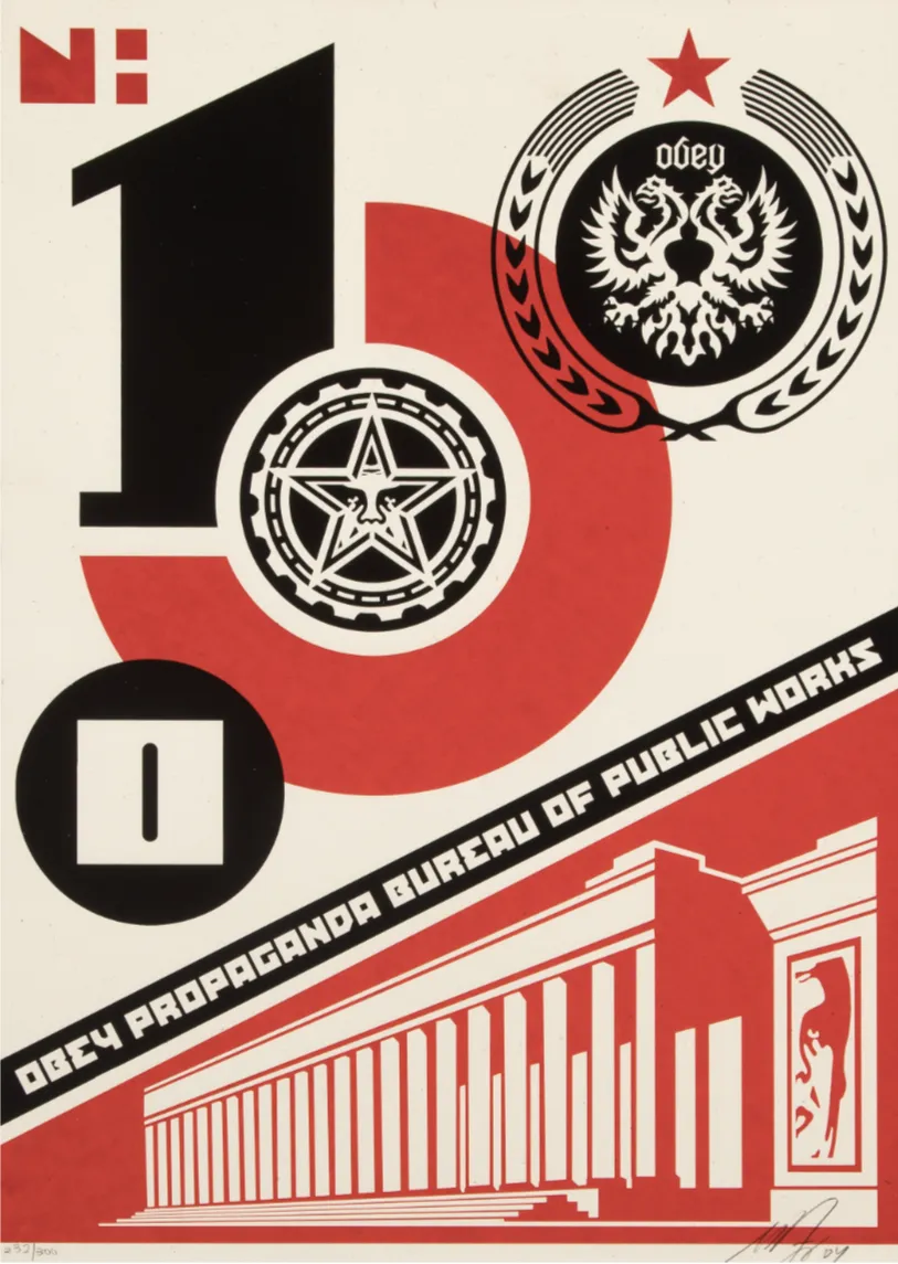 Bureau of Public Works Silkscreen Print by Shepard Fairey- OBEY