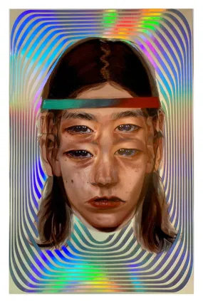 Caged Love Holographic Giclee Print by Alex Garant