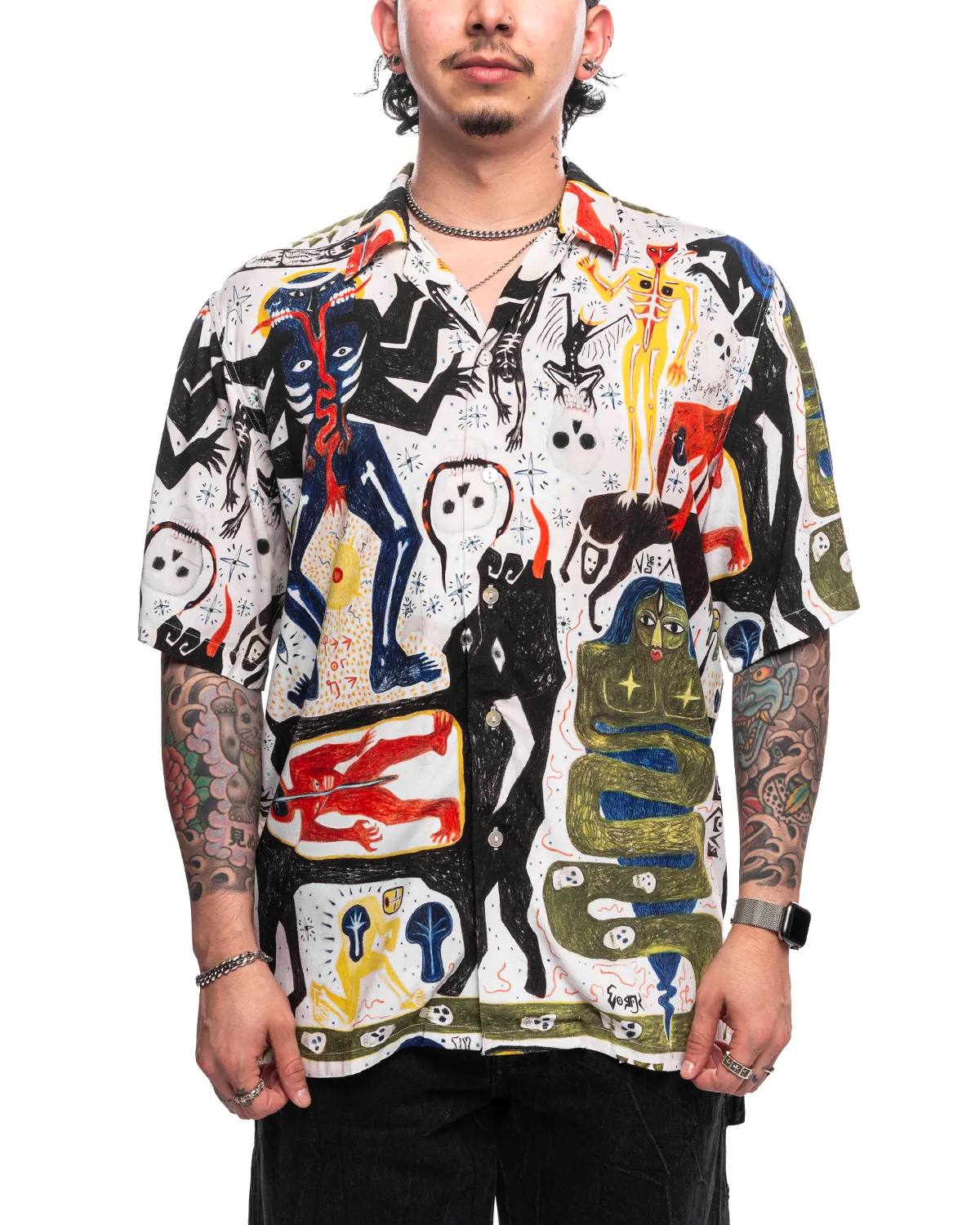 Caveman Jazz Short Sleeve Shirt Multi