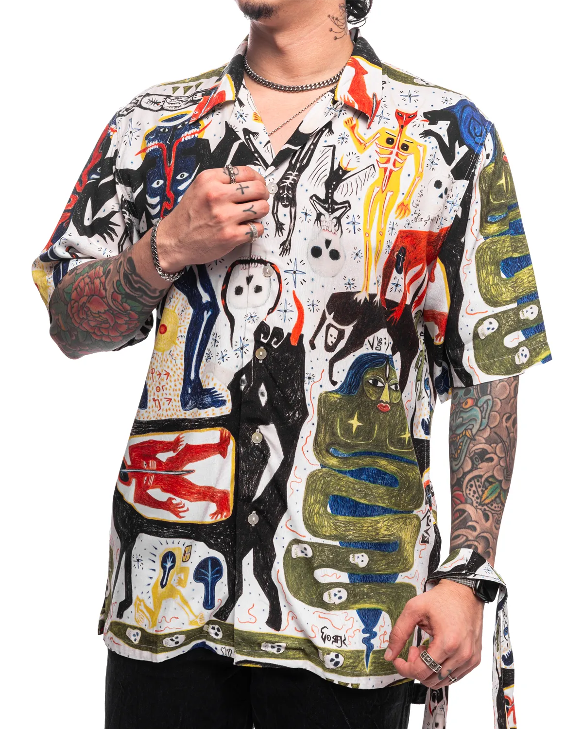 Caveman Jazz Short Sleeve Shirt Multi