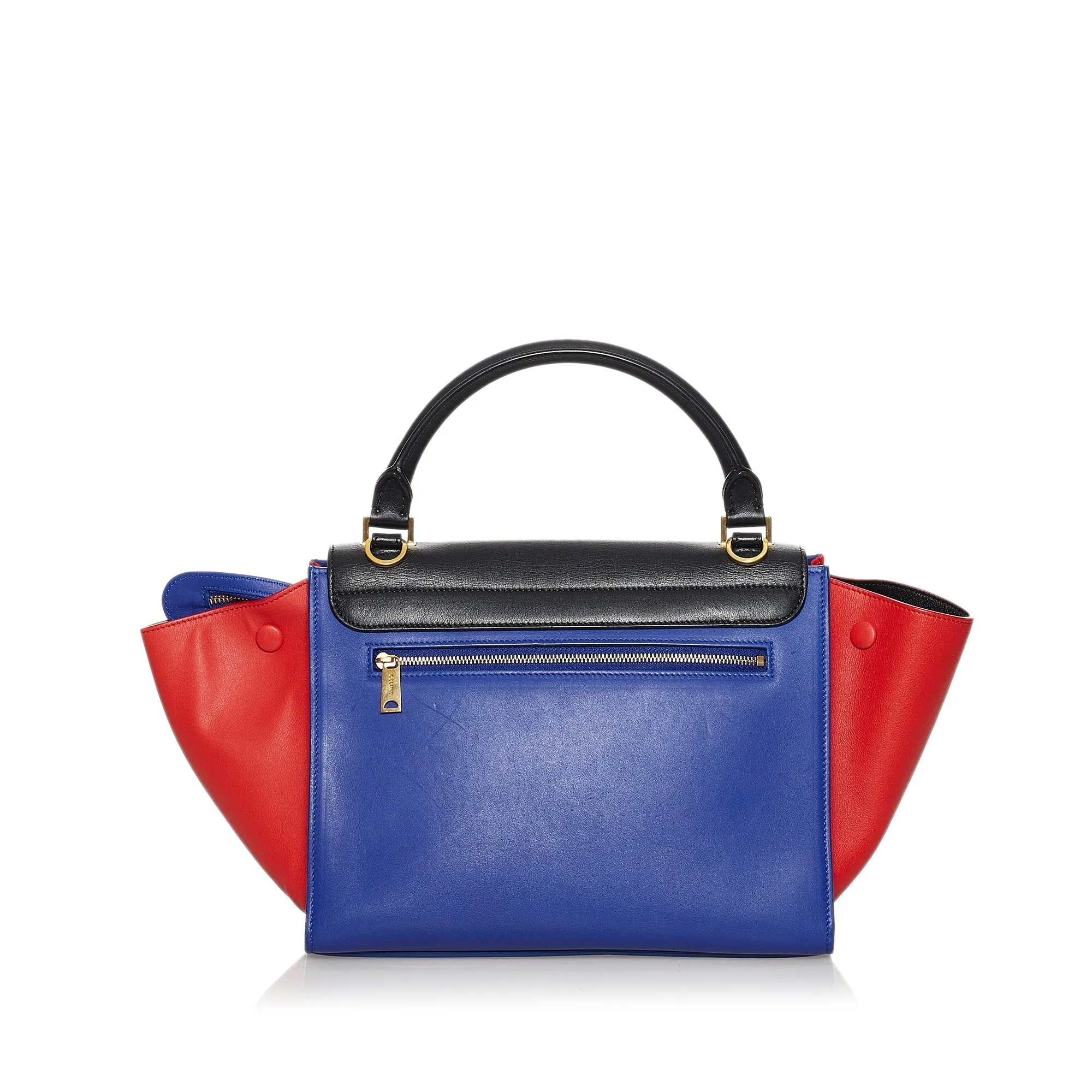 Celine Trapeze Handbag Small Tricolor