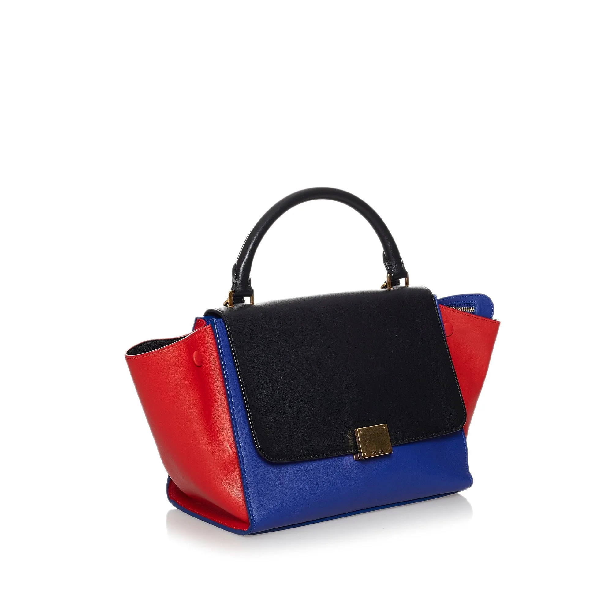 Celine Trapeze Handbag Small Tricolor