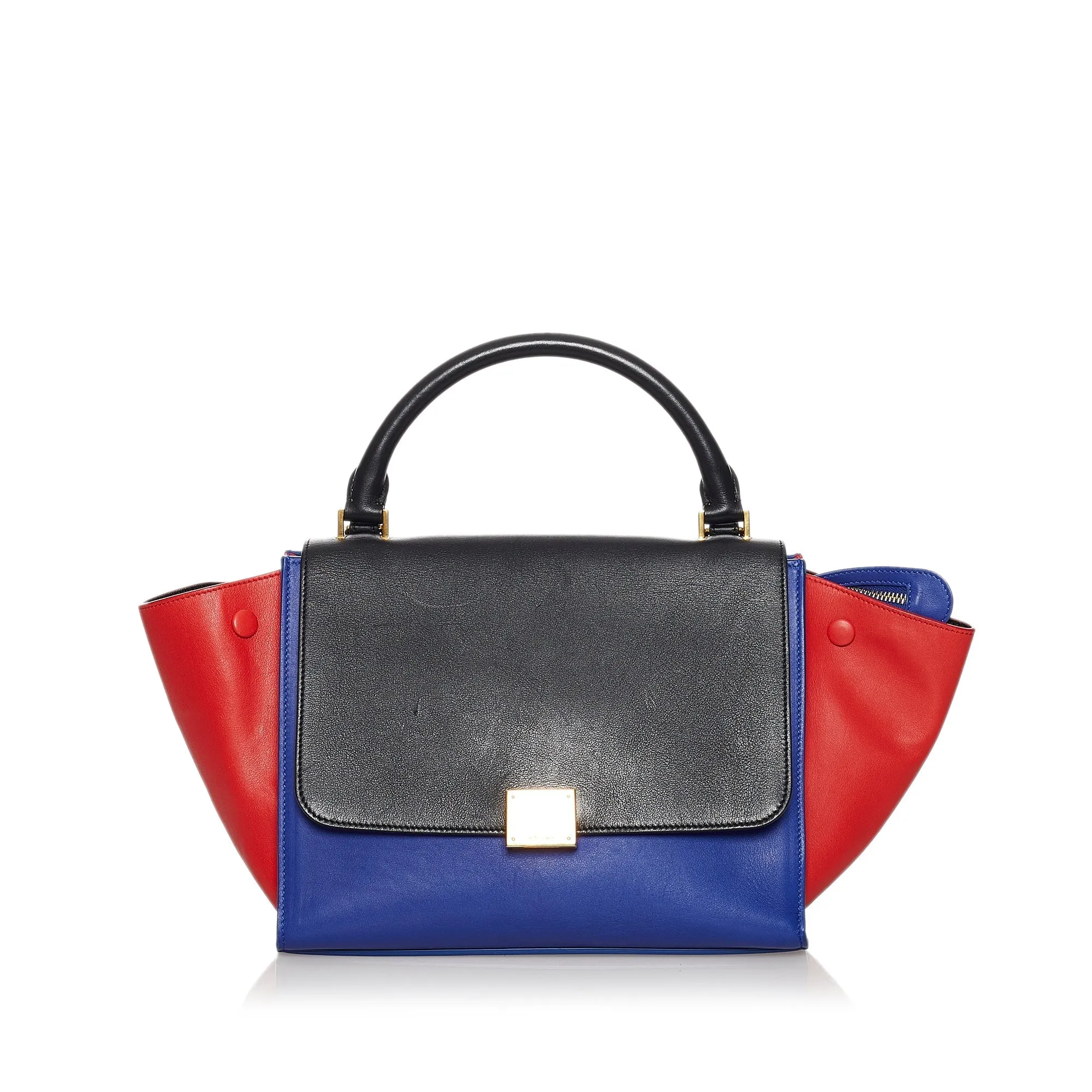 Celine Trapeze Handbag Small Tricolor