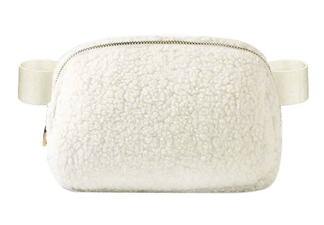 Chelsey - Sherpa Belt Bag (Ivory)