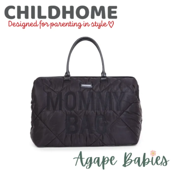 Childhome Mommy Bag Nursery Bag - Puffered - Black