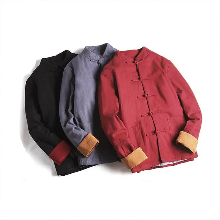 Chinese Jacket with Folded Cuffs