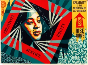 Creativity, Equity, Justice Silkscreen Print by Shepard Fairey- OBEY