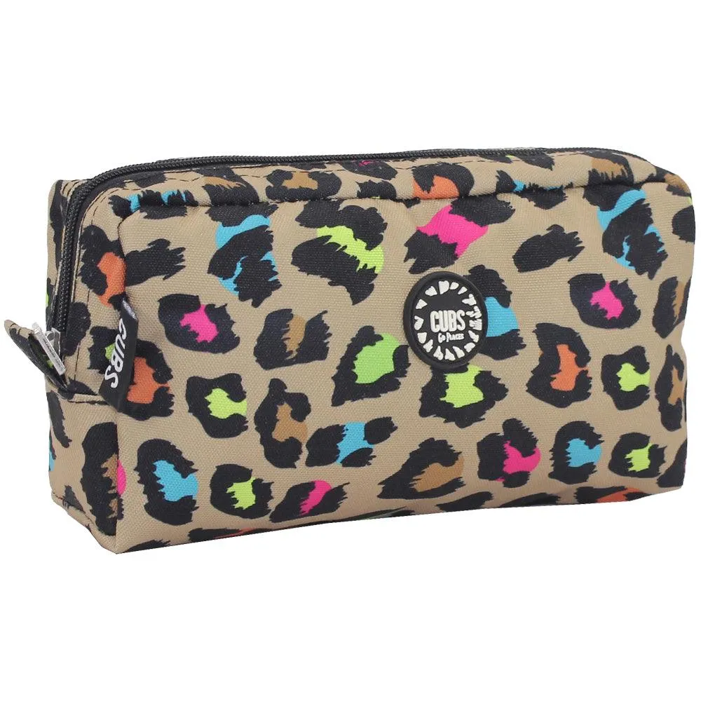 Cubs BROWN LEOPARD PENCIL CASE