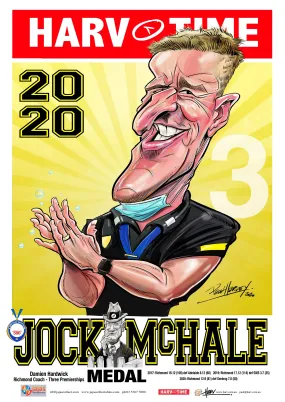 Damien Hardwick, Jock McHale Medal, Harv Time Poster