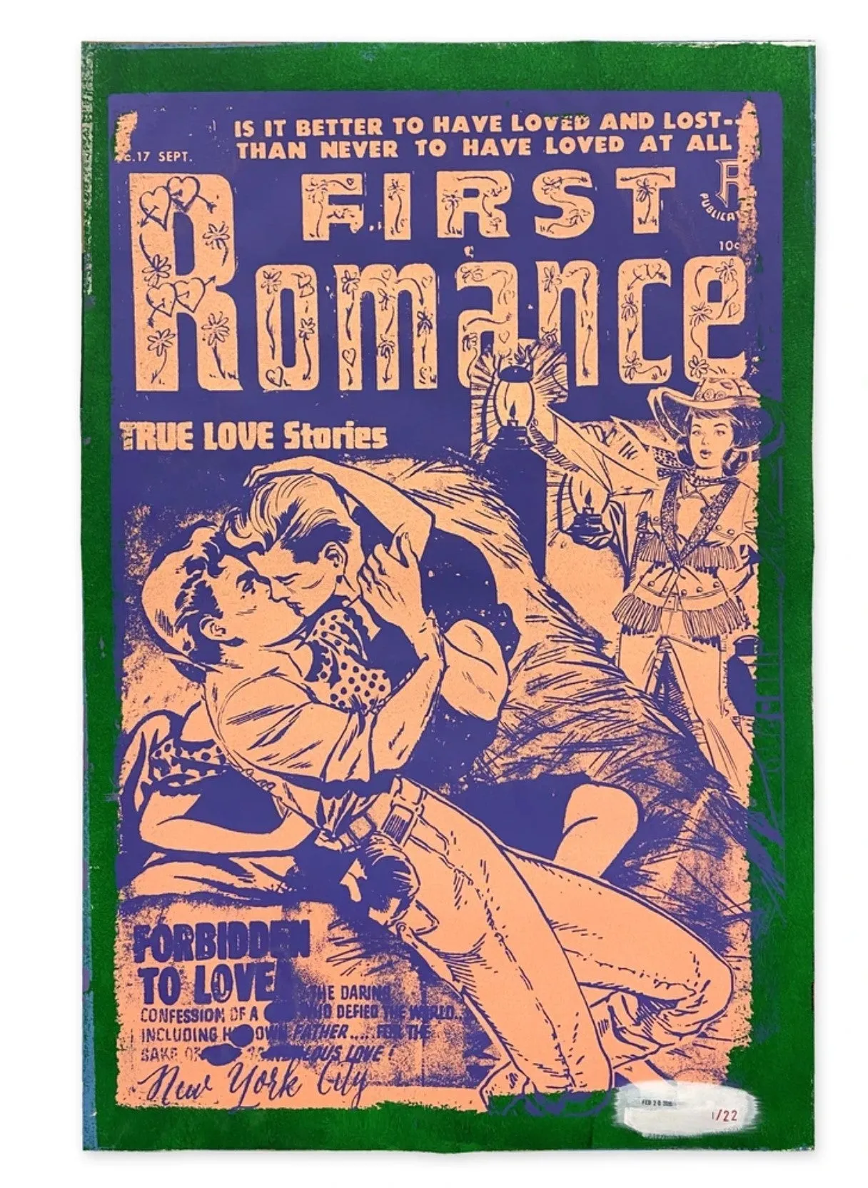 Dancing Between Angels/ Love Stories B-Side Silkscreen Print by Faile