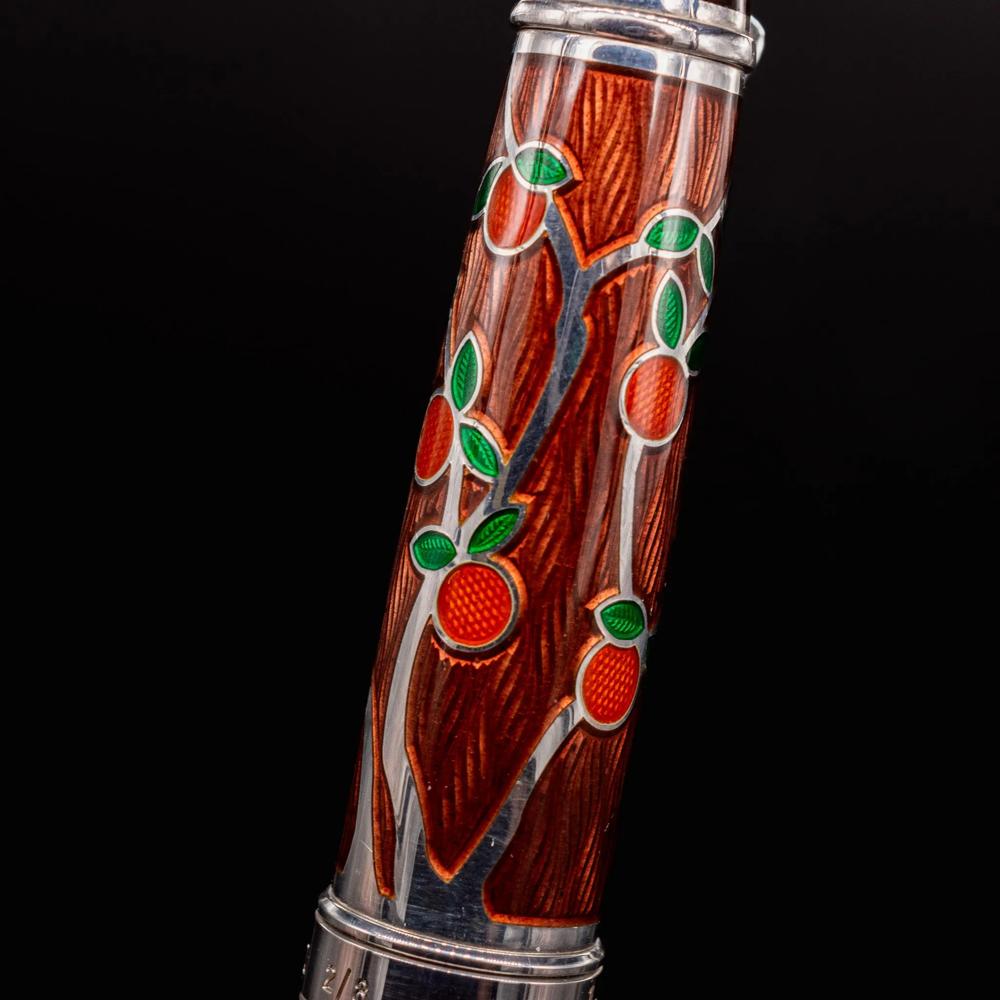 David Oscarson Tree of Life Fountain Pen - Liquid Coffee