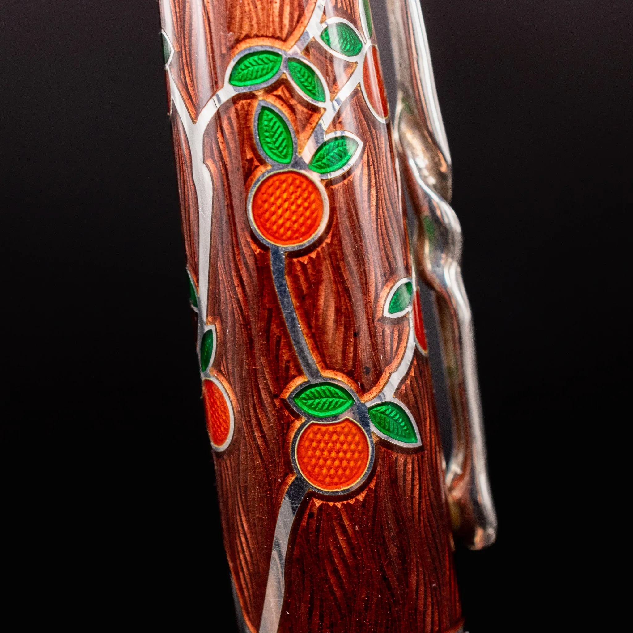 David Oscarson Tree of Life Fountain Pen - Liquid Coffee