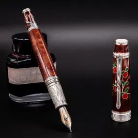 David Oscarson Tree of Life Fountain Pen - Liquid Coffee