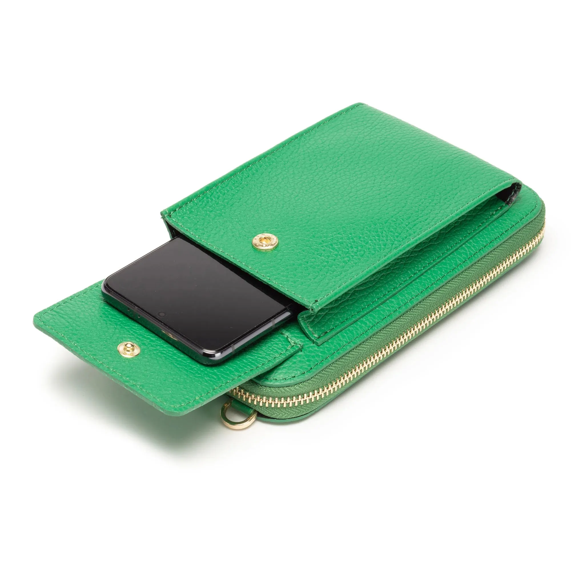 Elie Beaumont Phone Bag in Emerald