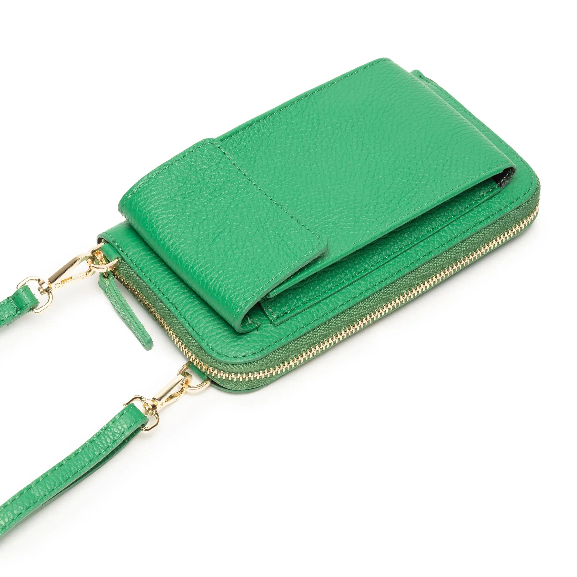 Elie Beaumont Phone Bag in Emerald