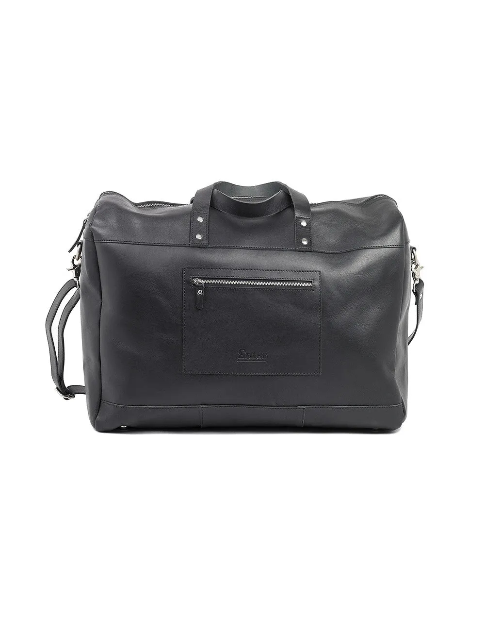 Enter Leather Duffle in Black