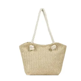 Fashion Straw Large Shoulder Handbag