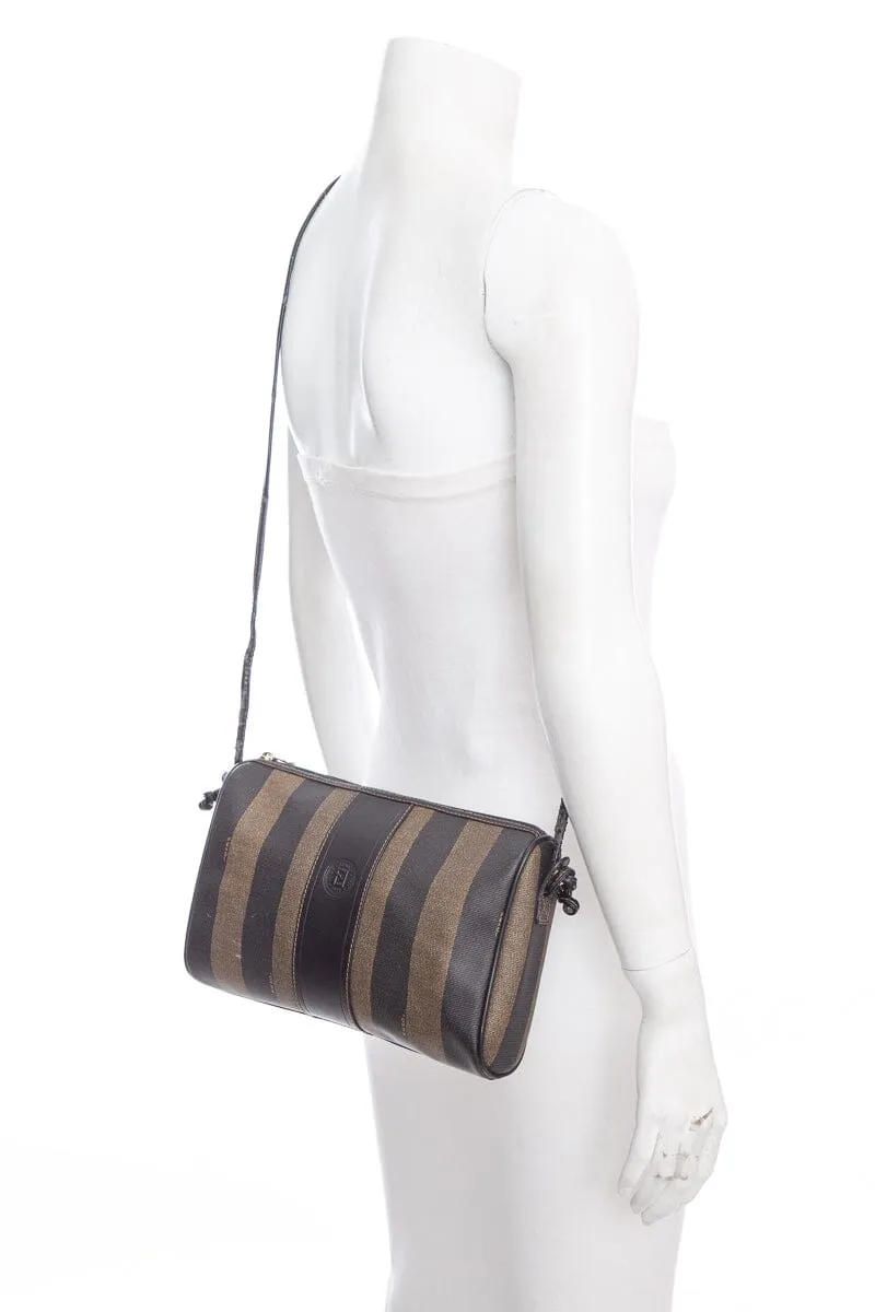 Fendi Brown Penguin Stripe Handbag