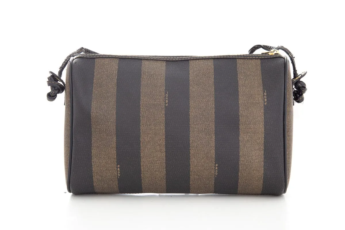 Fendi Brown Penguin Stripe Handbag